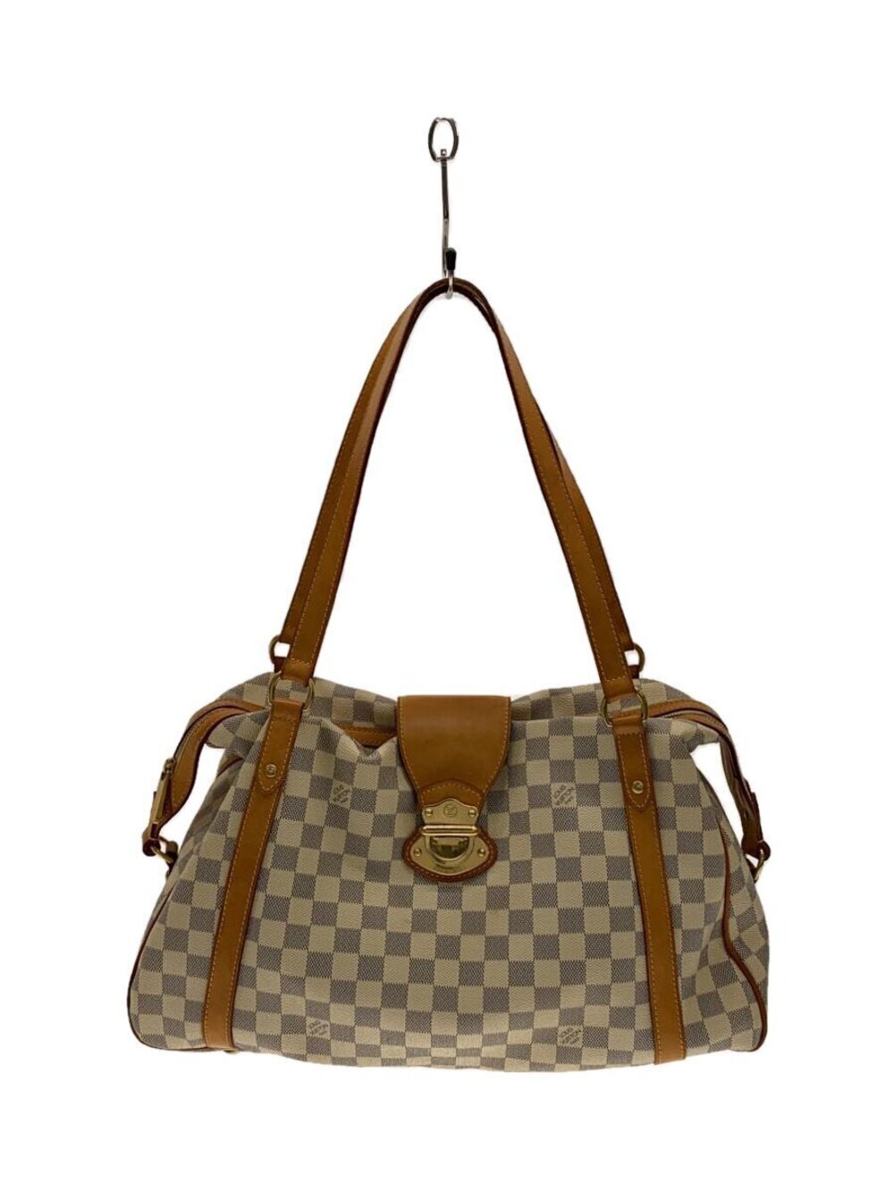 LOUIS VUITTON Stresa Damier Azur Shoulder Bag White